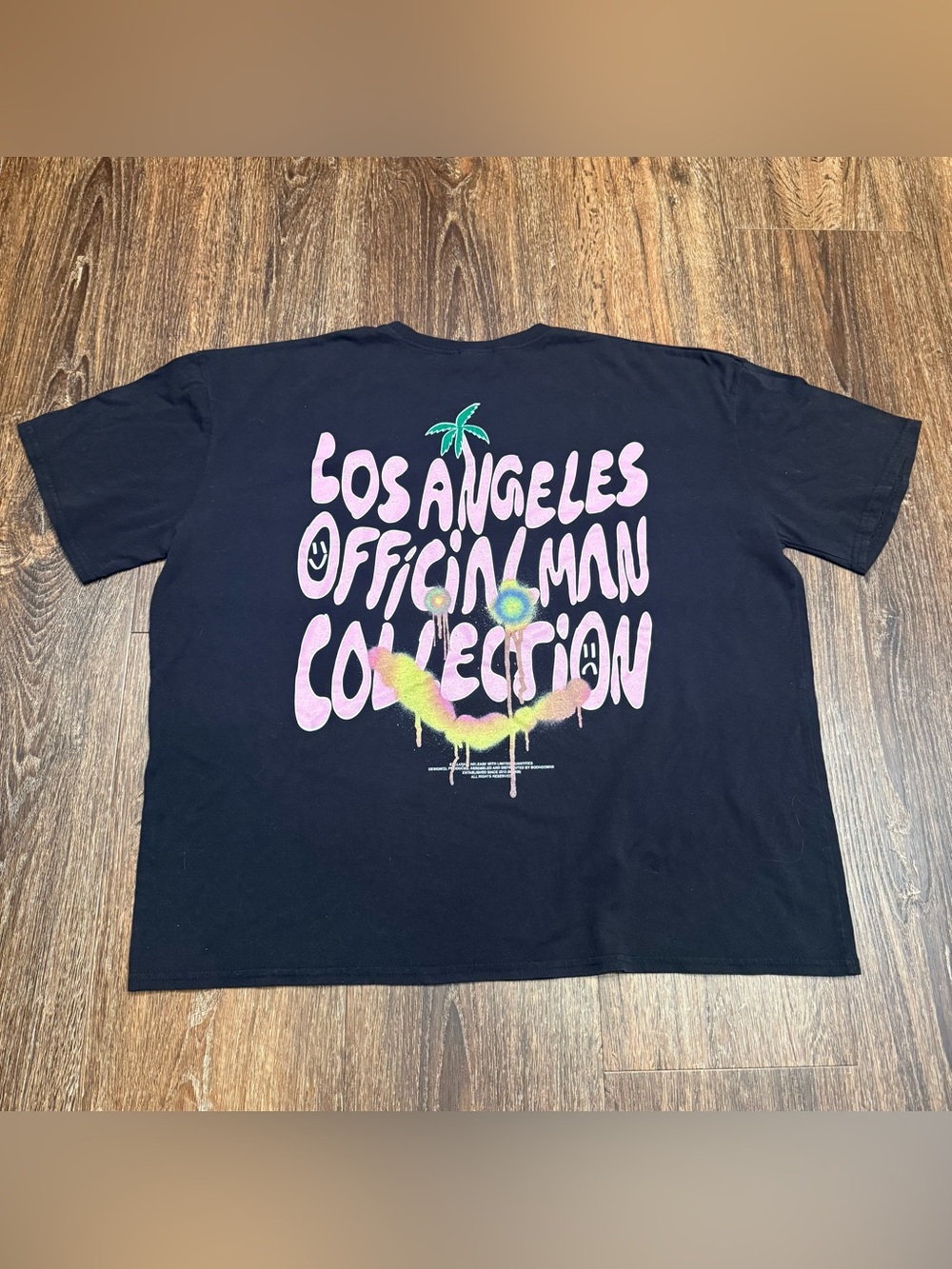 BoohooMAN Los Angeles Official Man Collection Summertime Streetwear Shirt Sz.L